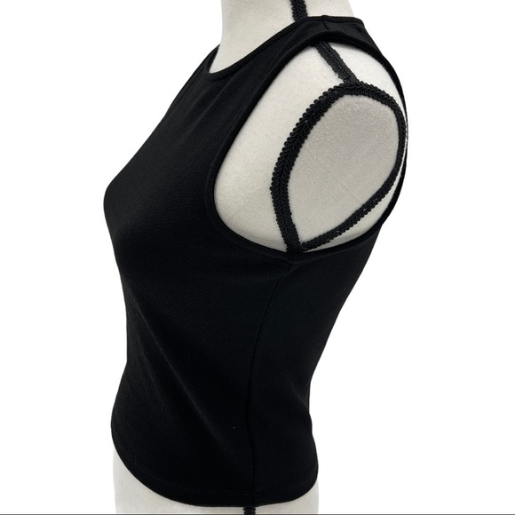 Material Girl Keyhole Back Cropped Tank Top Size M - Picture 2 of 9